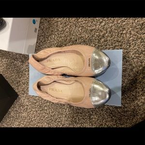 Prada Cap Toe Flats